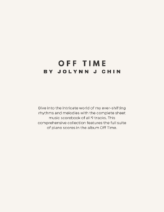 Off Time Album - Piano Scores [Digital PDF]