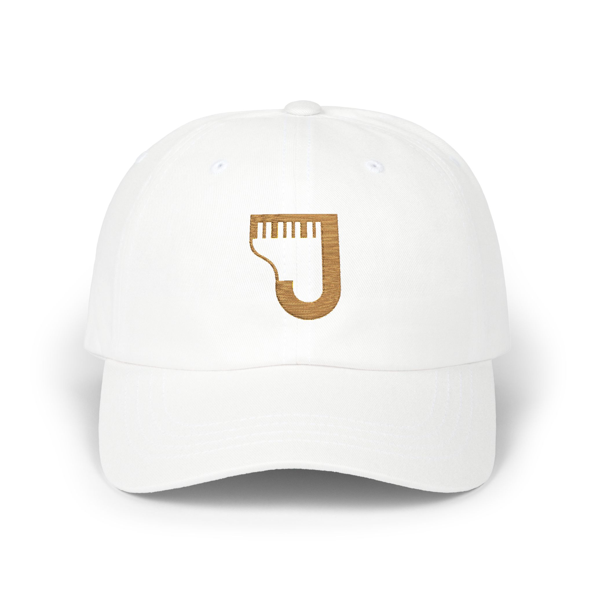 Jolynn J Chin Logo Gold Embroidered Cap