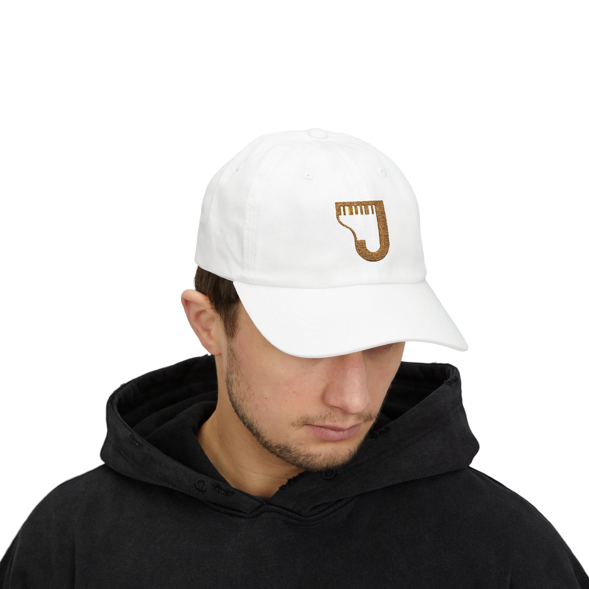 Jolynn J Chin Logo Gold Embroidered Cap - Image 3